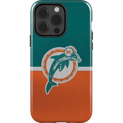 NFL Miami Dolphins Vintage iPhone 15 Pro Impact Case